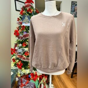 Orangetheory Women's Brown Crew Neck Sweater